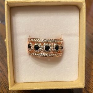 BP OG Black Onyx CZ w/ Rose Gold Plating RG52531 Bedazzling Stars